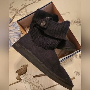 Faded Glory Black Boots Size 10